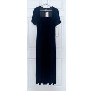 Long Black Velvet Onyx Nite Dress Vintage NWT